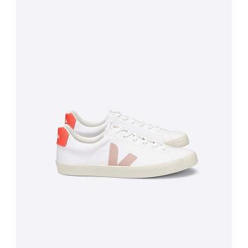 Veja ESPLAR SE CANVAS Women's Sneakers White/Orange | CA 605YXF